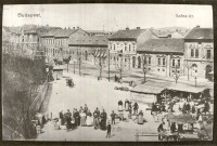 Piac a Széna-téren Budapest 1907.