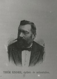 Thék Endre bútorgyáros portréja Budapest XIX. század vége