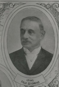 Lovag Falk Zsigmond nyomdaigazgató portréja Budapest XIX. század vége XX. század eleje