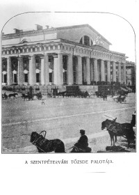 Szentpétervári Tőzsde Palotája Szentpétervár 1900.