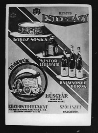 Esterházy reklám képeslap Budapest 1919-1939