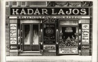 Kádár Lajos kolbászüzelete Budapest 1896.