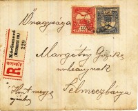 Margótsy Gizella, a későbbi Bakkay Józsefnének írt levél borítékja 1906