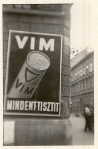 VIM fali reklám Budapest 1948.
