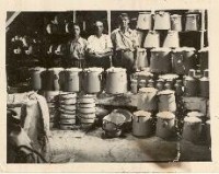 Hunfeld vaskereskedő raktára Orosháza 1920.