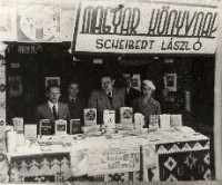 Scheibert László könyves standja 1938.