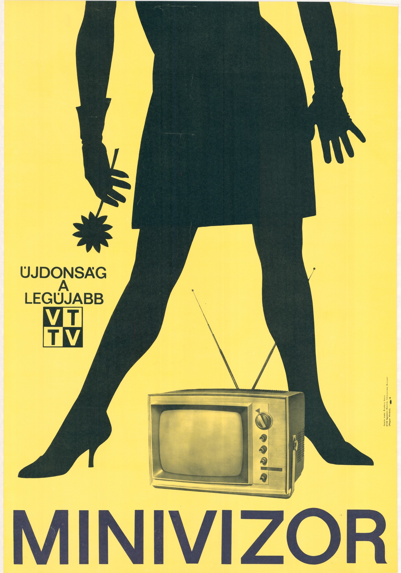 Újdonság a legújabb Minivizor TV (Magyar Kereskedelmi és Vendéglátóipari Múzeum CC BY-NC-SA)