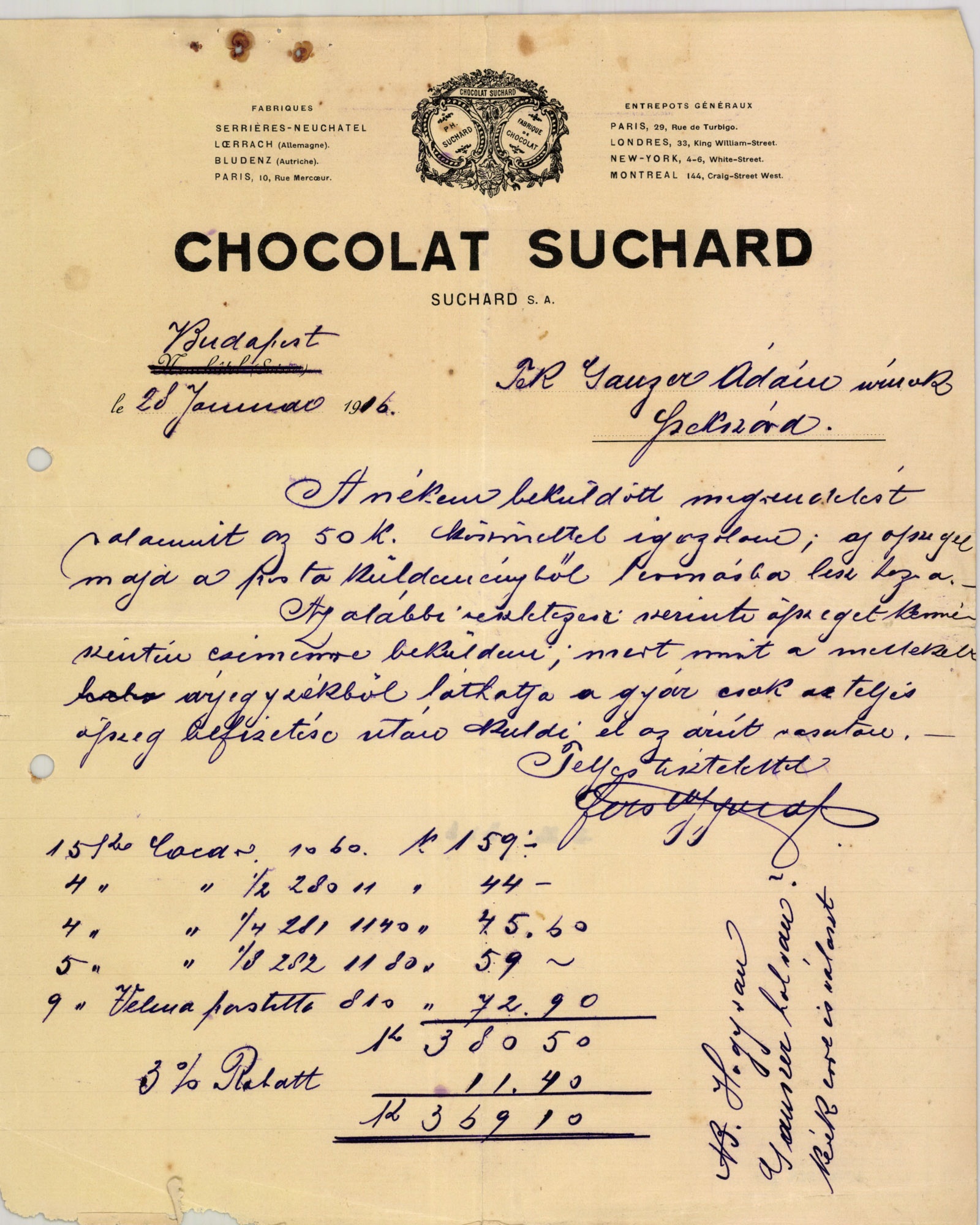 Chocolat Suchard (Magyar Kereskedelmi és Vendéglátóipari Múzeum CC BY-NC-SA)