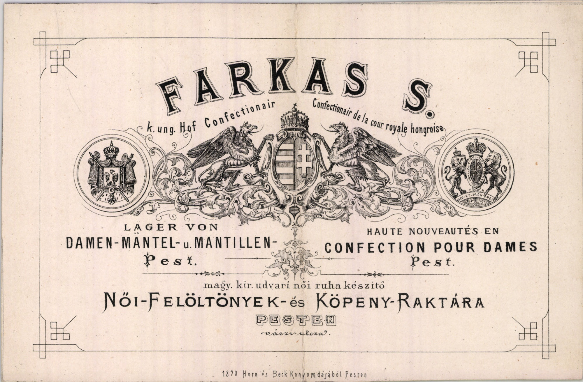 Farkas S. számla (Magyar Kereskedelmi és Vendéglátóipari Múzeum CC BY-NC-SA)