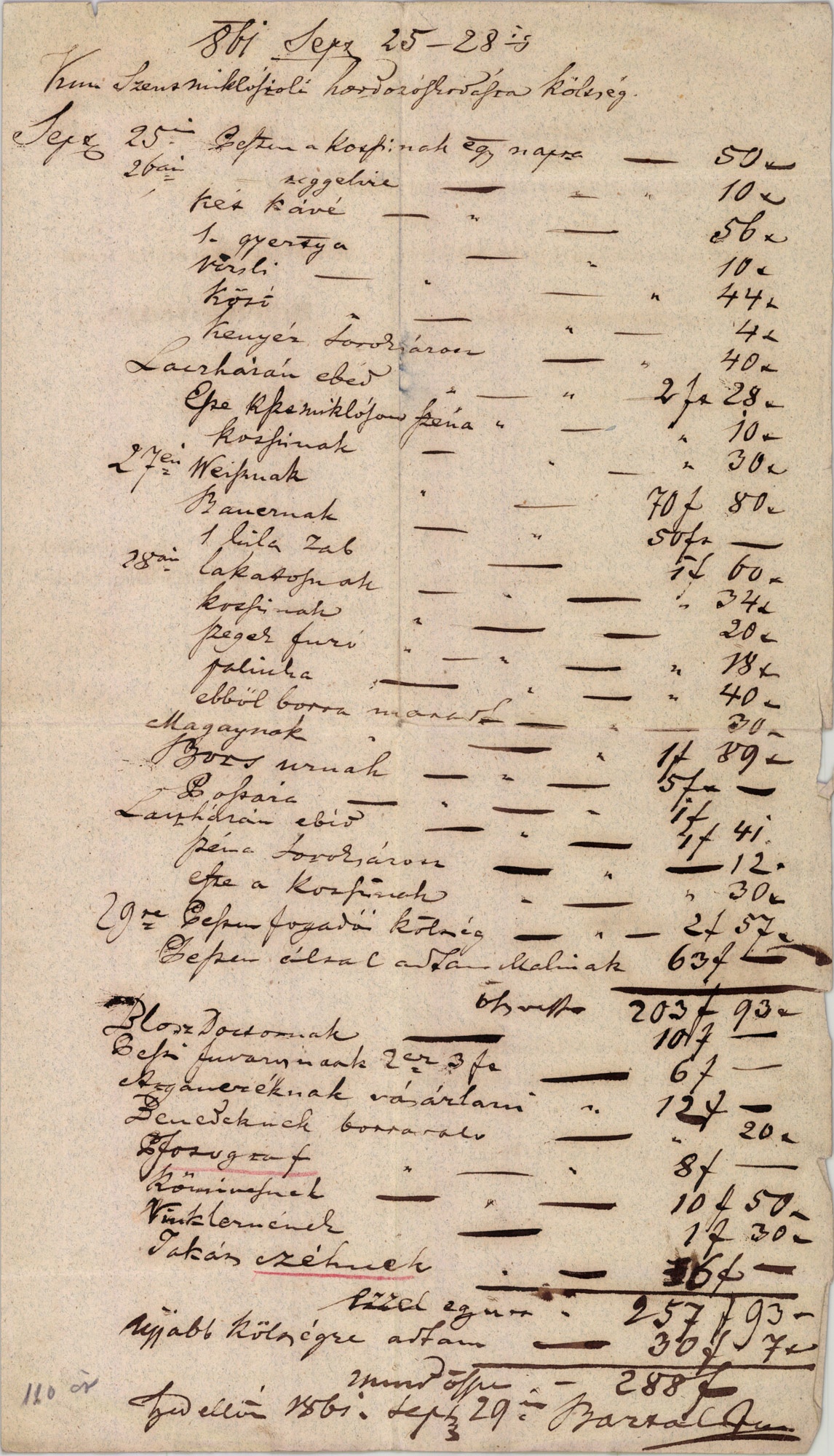 Ismeretlen cég számlája (Magyar Kereskedelmi és Vendéglátóipari Múzeum CC BY-NC-SA)