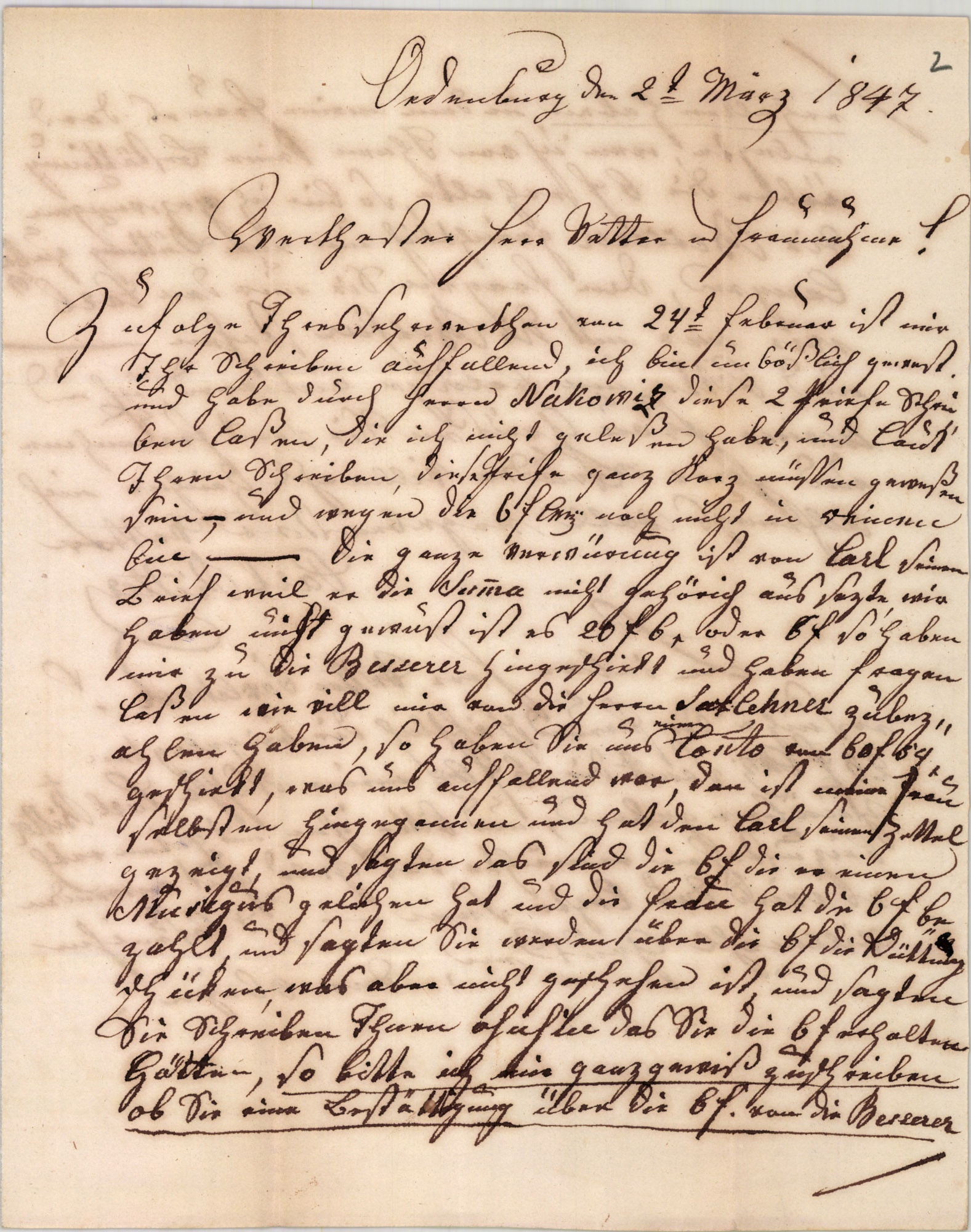 Dobler János levél (Magyar Kereskedelmi és Vendéglátóipari Múzeum CC BY-NC-SA)