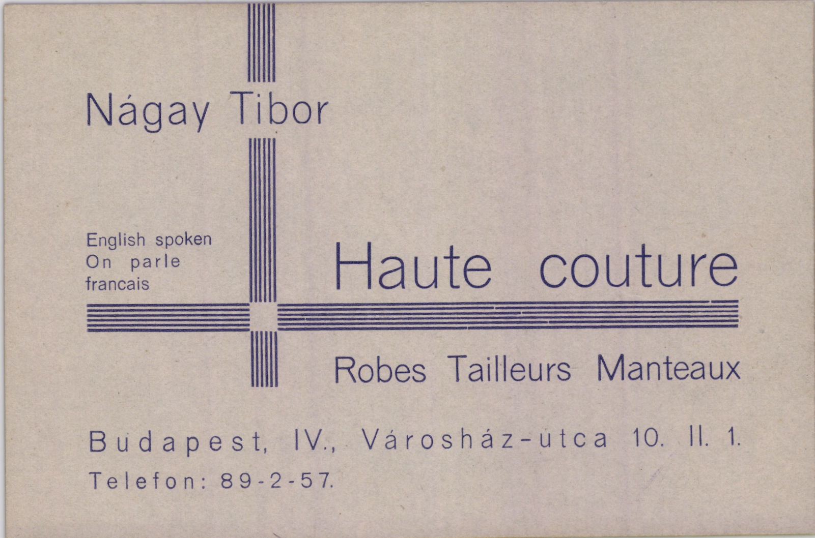 Nágay Tibor Haute couture (Magyar Kereskedelmi és Vendéglátóipari Múzeum CC BY-NC-SA)