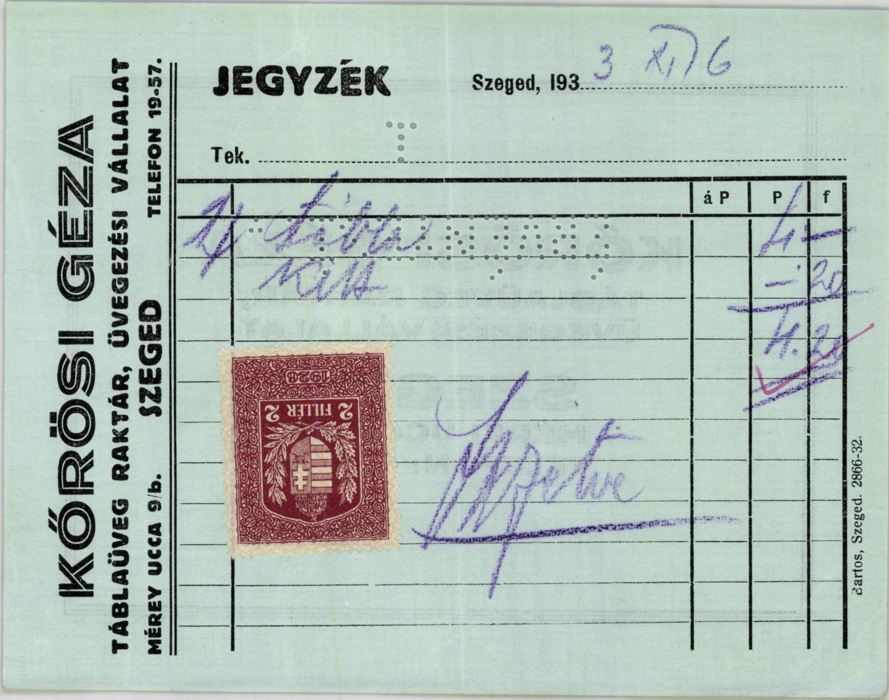 Kőrösi Géza, ablaküveg raktár, üvegezési vállalat (Magyar Kereskedelmi és Vendéglátóipari Múzeum CC BY-NC-SA)