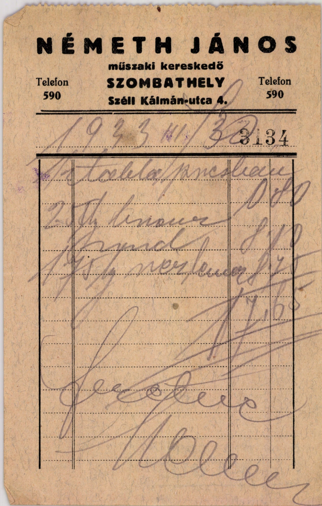 Németh János műszaki kereskedő (Magyar Kereskedelmi és Vendéglátóipari Múzeum CC BY-NC-SA)
