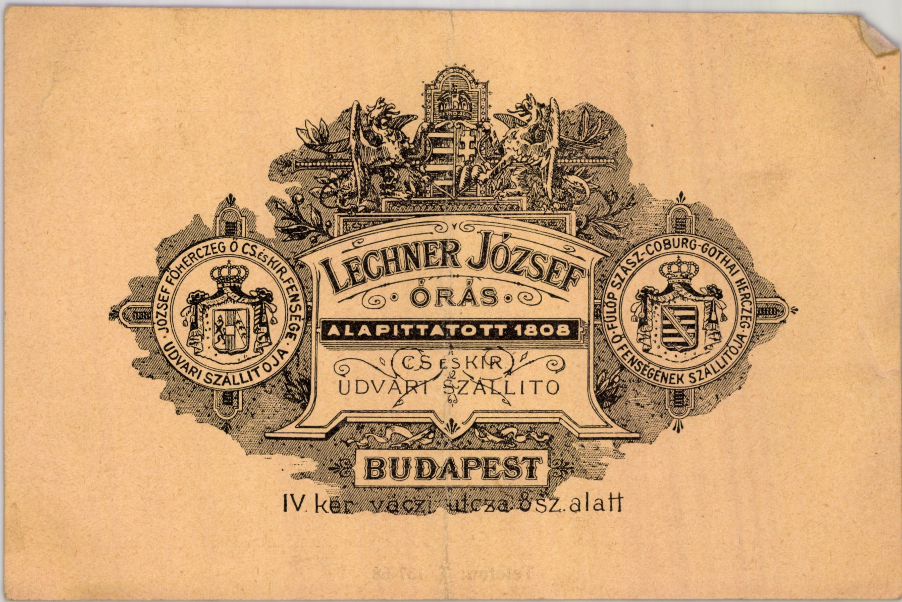 Lechner József órás (Magyar Kereskedelmi és Vendéglátóipari Múzeum CC BY-NC-SA)