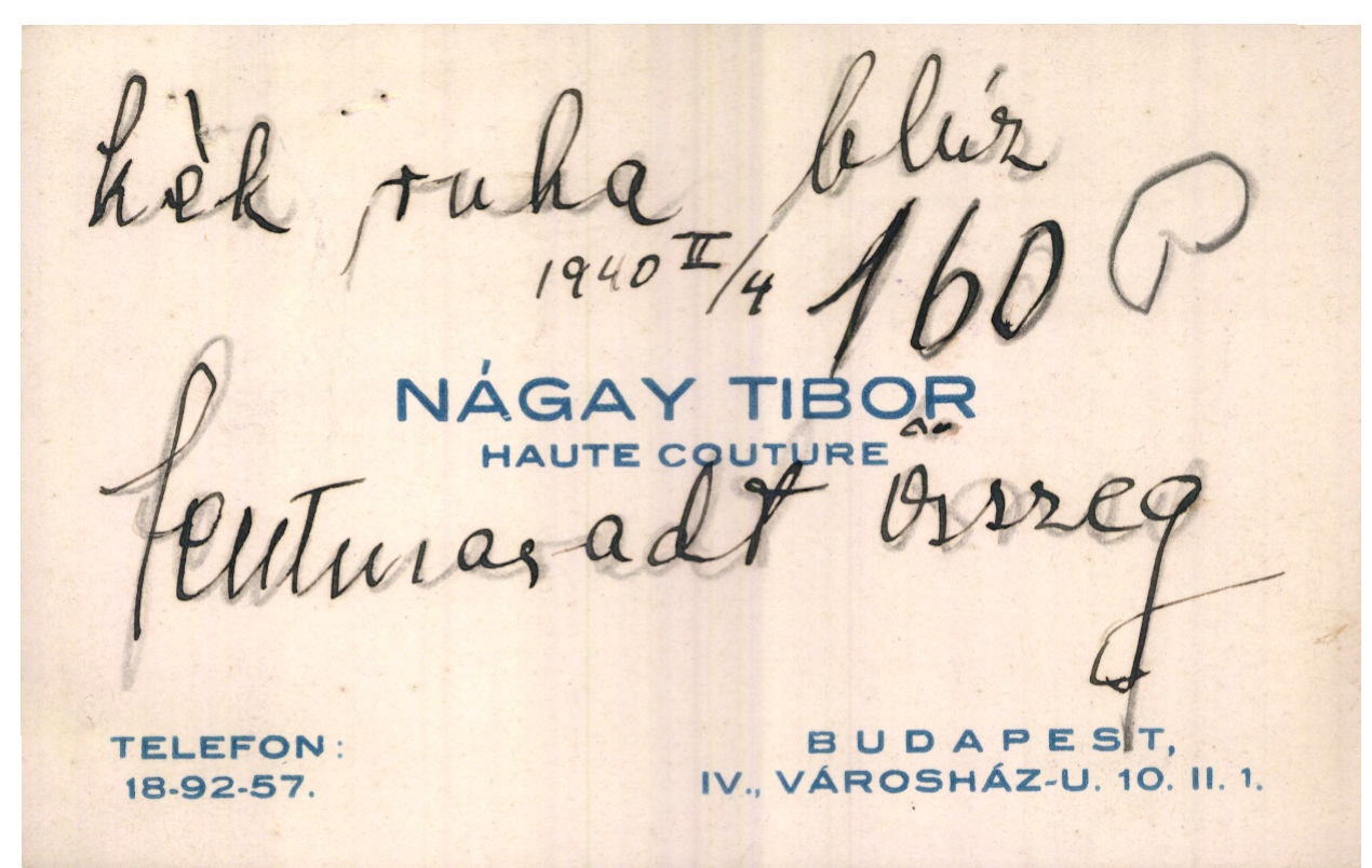 Nágay Tibor Haute couture (Magyar Kereskedelmi és Vendéglátóipari Múzeum CC BY-NC-SA)