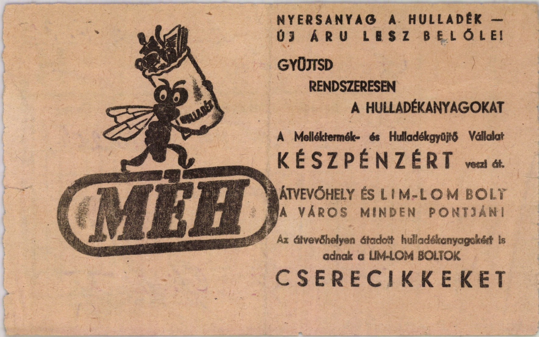 MÉH (Magyar Kereskedelmi és Vendéglátóipari Múzeum CC BY-NC-SA)