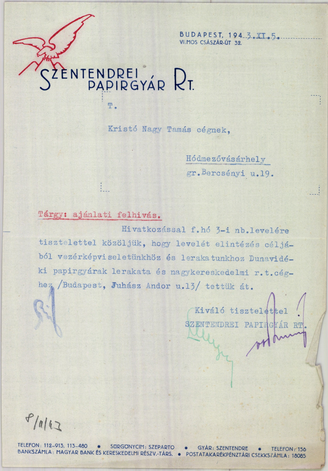 Szentendrei Papírgyár Rt. (Magyar Kereskedelmi és Vendéglátóipari Múzeum CC BY-NC-SA)