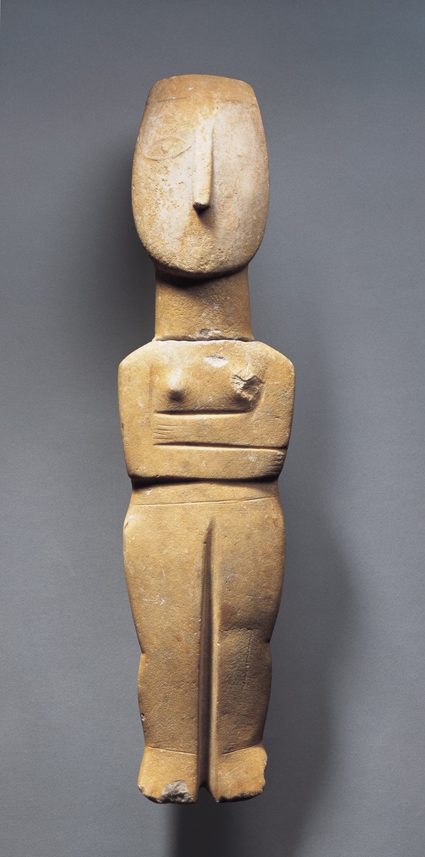 Kykládikus idol (Szépművészeti Múzeum CC BY-NC-SA)