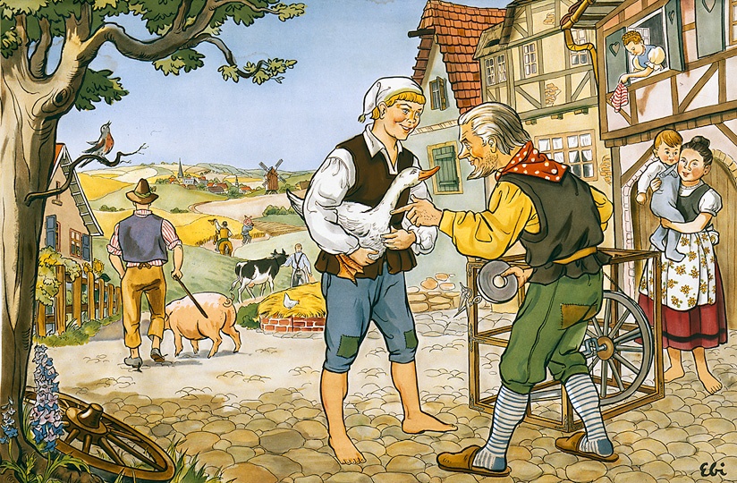 Illustration zu Hans im Glück
