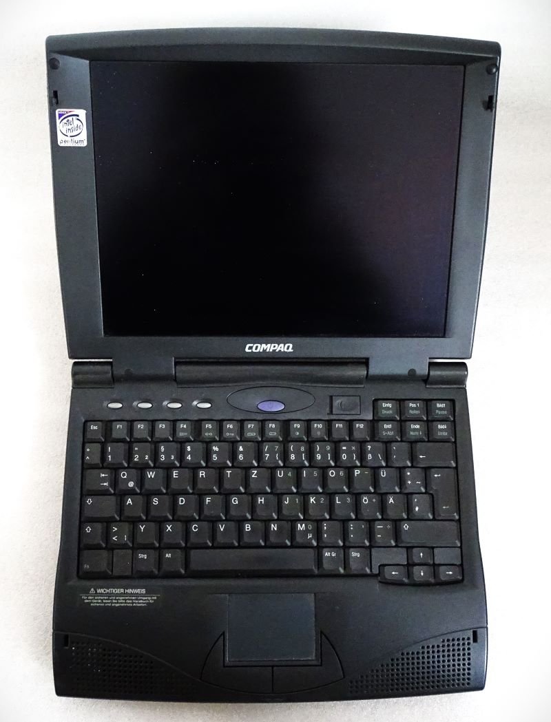 Laptop Armada 1530D der Firma Compaq Freilichtmuseum Roscheider