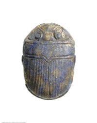 Herzskarabäus eines Gottesvaters von Amun-Re (jt-nTr Jmn-Ra) Bak(-en)-chons (Heart scarab of the priest Bak(-en-)Chons)