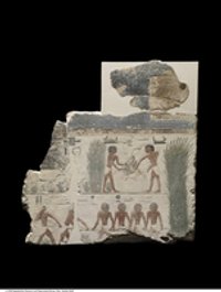 Relieffragmente aus dem Sonnenheiligtum des Niuserre: Personifikation der Smw-Jahreszeit: Vogelfang ("Jahreszeitenrelief")