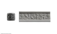 Rollsiegel mit dem Name einer Privatperson (Cylinder seal inscribed with the name of a private person)