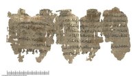 Hieratischer Papyrus mit einem Auszug aus der Lehre des Königs Amenemhet I. (Hieratic papyrus with an excerpt from the teaching of king Amenemhet I)