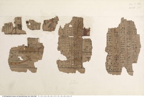 Hieratischer Papyrus mit dem Totenbuch der Ta-iri-Neith (Hieratic papyrus with the Book of the Dead for Ta-iri-Neith)