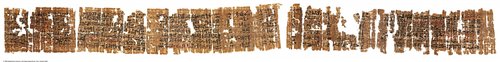 Hieratischer Papyrus mit der Geschichte des Sinuhe und der Geschichte des redekundigen Bauern (Hieratic papyrus with the Story of Sinuhe and the Story of the Eloquent Peasant)