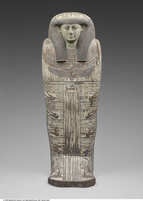 Äußerer, anthropomorpher Sarg der Tairkap (Deckel) (Anthropoid Outer Coffin of a Woman Named Ta-ir-kap (Lid))