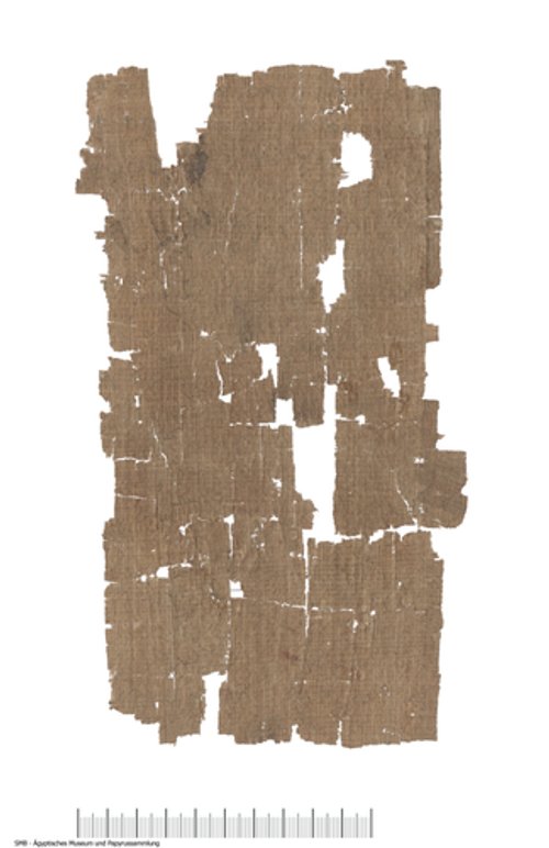 Hieratischer Papyrus mit Rezepten gegen Hustenbeschwerden